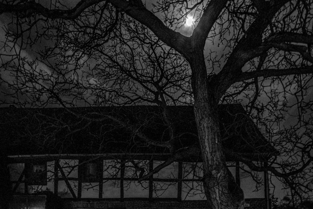 Fachwerkhaus im Vollmond