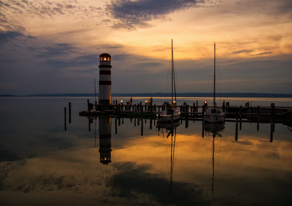 Sonnenuntergang mir Wolken