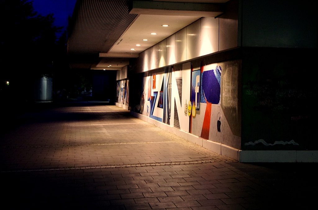 Graffiti und Schatten