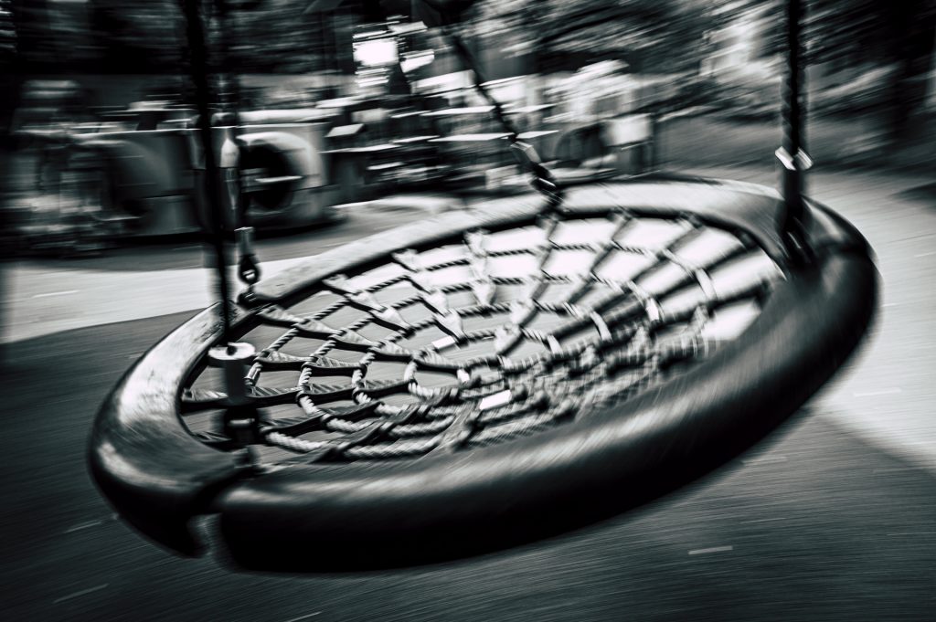Toben am Spielplatz