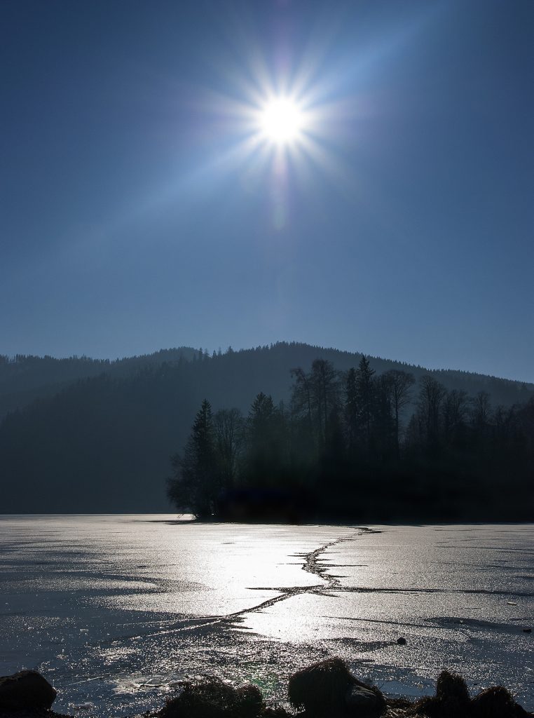 Eisdecke auf Schliersee