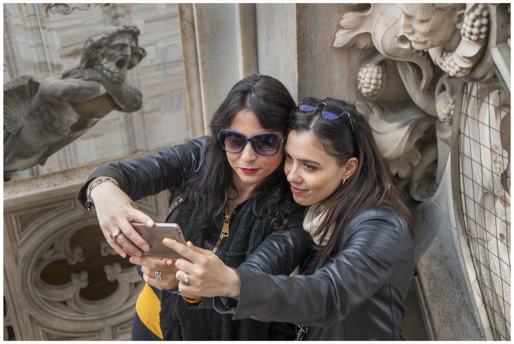 Selfi auf dem Mailänder Dom