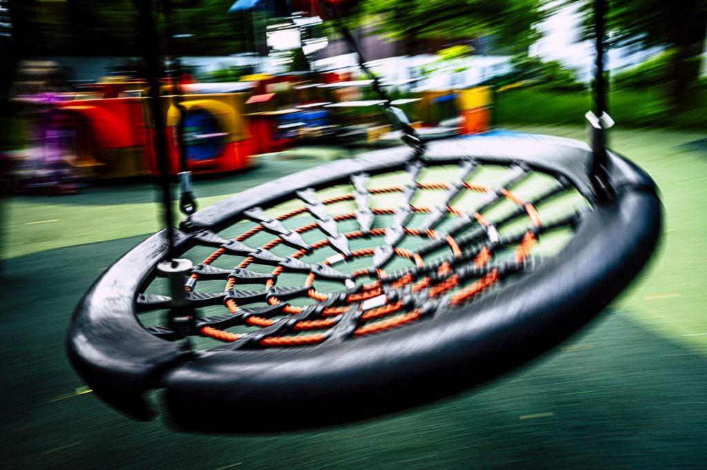 Toben auf dem Spielplatz