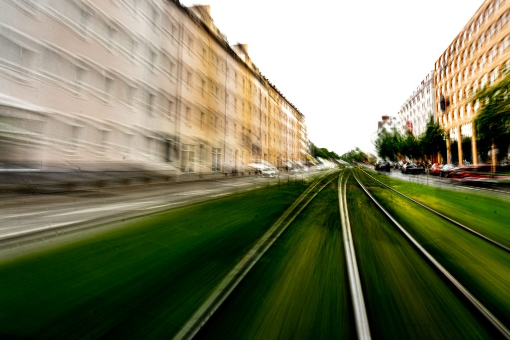 Fahrt mit der Tram