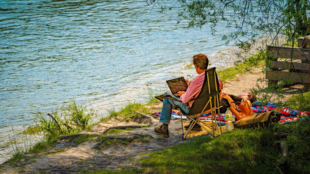 Home Office an der Isar
