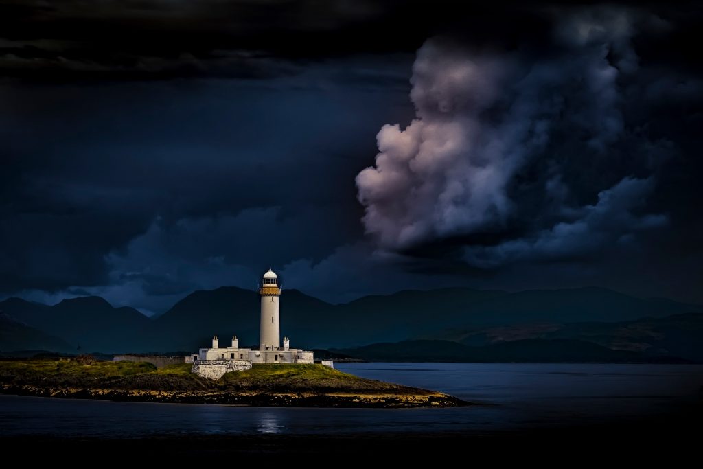 Leuchtturm bei Isle of Mull