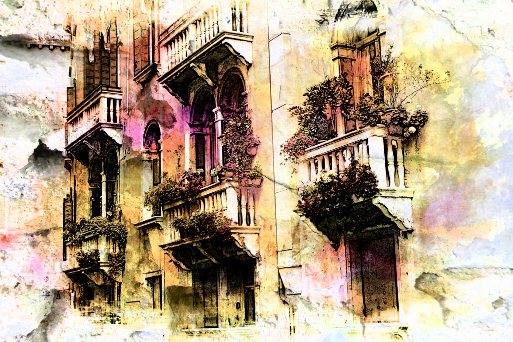 Balkone in Venedig