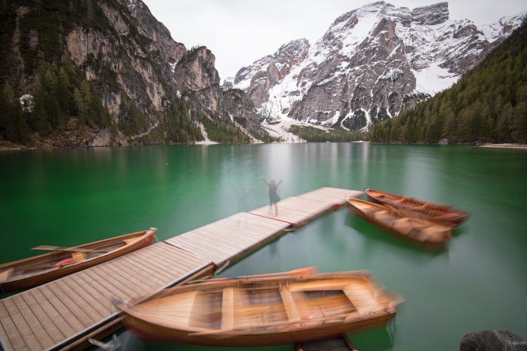 Pragser Wildsee mit Bootssteg