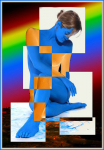 Juli: Hans-Jürgen Fess, Blue Lady in Color