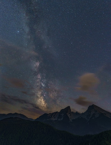 Dezember: Ralph Krysiak - Watzmann mit Milchstraße