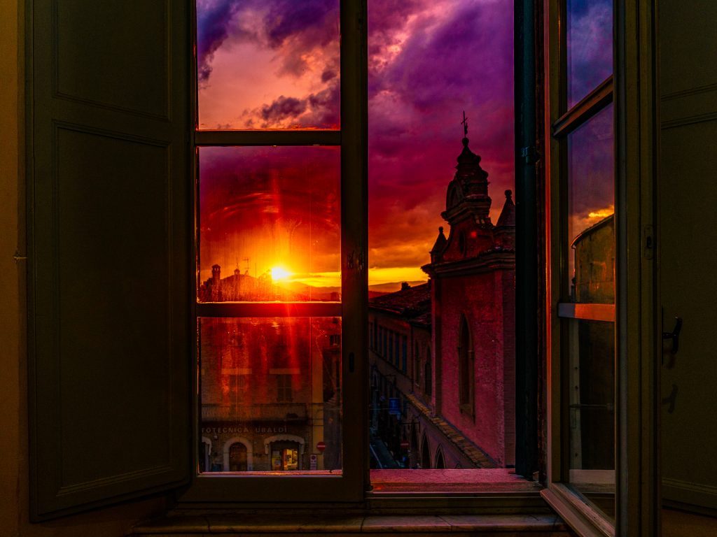Sonnenuntergang in Ostra