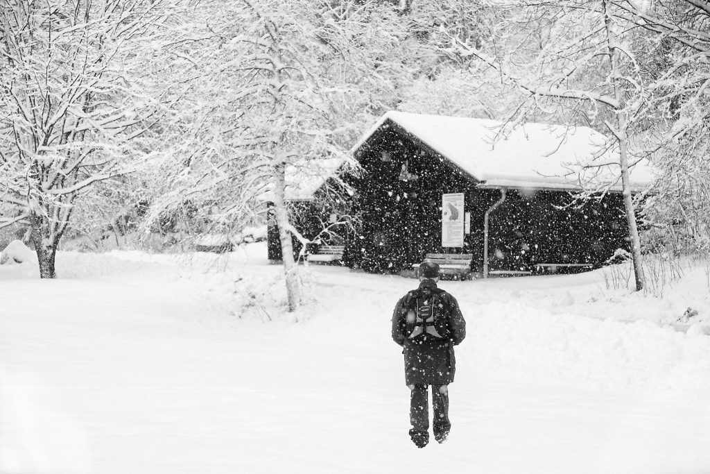 starker Schneefall