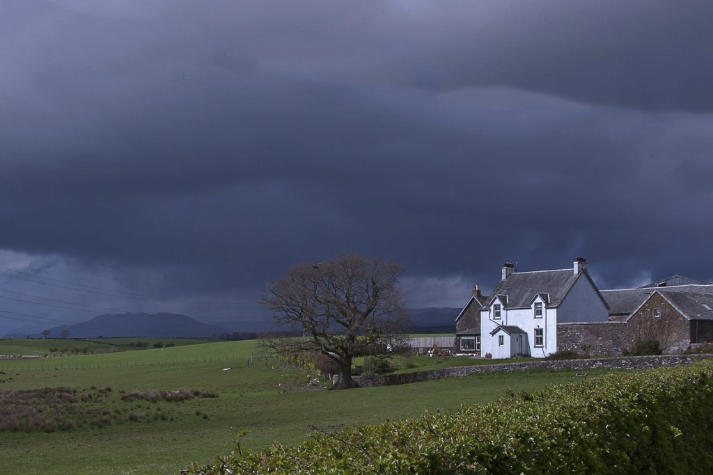 Nach dem Gewitter in Schottland