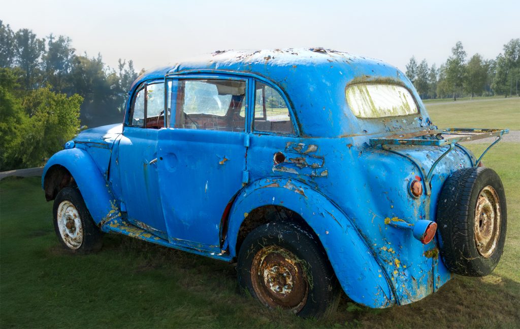 blaues Auto