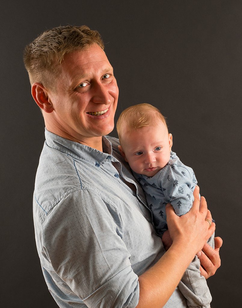 Markus mit Sohn Felix der Glückliche