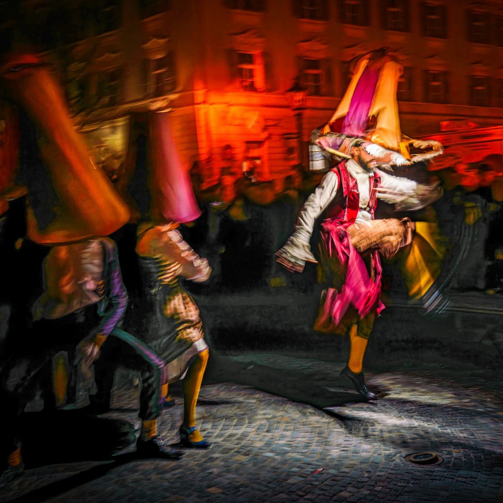 Tanzende Lampen (Street; Bild aus geplanter Serie)