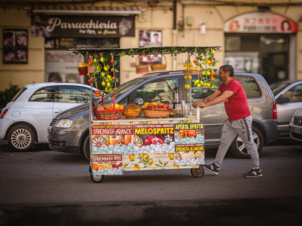 Auf dem Weg zur Arbeit